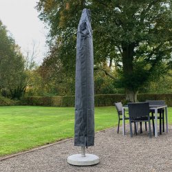 Parasolovertrk i  grnt PE til rund markedsparasol 185 cm. Passer til 2,5-3,0 meter parasoller