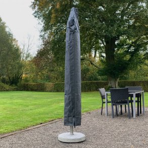 Parasolovertrk i  grnt PE til rund markedsparasol 185 cm. Passer til 2,5-3,0 meter parasoller