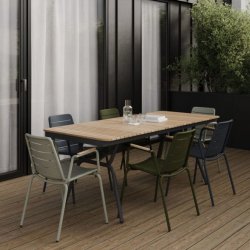 Parc Havestol i aluminium og teaktr - vlg farve!