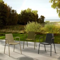 Parc Havestol i aluminium og teaktr - vlg farve!