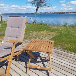 Classic klapbord 50x50 cm i Gold Teak