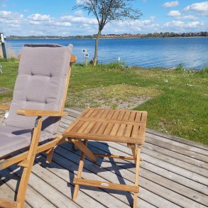 Classic klapbord 50x50 cm i Gold Teak