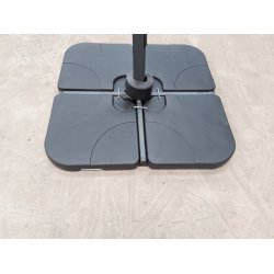 Vedligeholdelsesfrit parasolfodst med 4 dele og hndtag - Model: Elsa