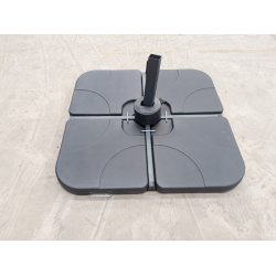 Vedligeholdelsesfrit parasolfodst med 4 dele og hndtag - Model: Elsa