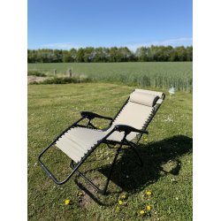 Let foldbar relax havestol med armln og indstillelig ryg - Model Rosa - vlg farve