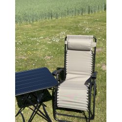 Let foldbar relax havestol med armln og indstillelig ryg - Model Rosa - vlg farve
