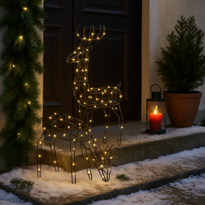 Elegant LED metal rensdyr - vlg variant!