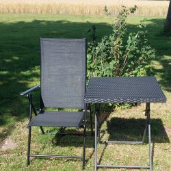 7 Positions sammenklappelig stol. KVALITETS STOL DER KAN KLAPPES SAMMEN!! Model: Mountain