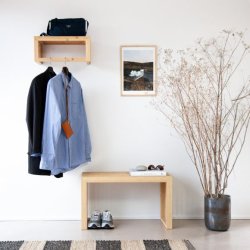 Rib 2-personers bambus bnk B73 cm