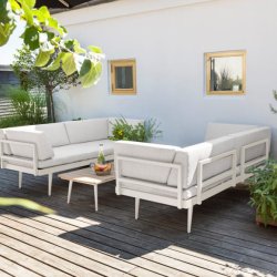 Rio Loungesofa s�t - 2 Sofaer  - V�lg farve Gr� el. Sand 