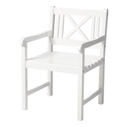 Rosenborg set m/4 stolar. Vit hgblank