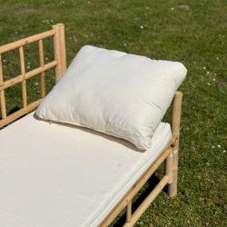 Rygpude til bambus mbler i hvid - KOMFORT