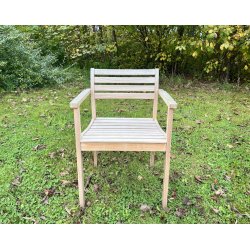 (DEMO) Oxford havembelst i gyldenbrunt goldteaktr med 4 stole 