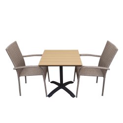 Pisa cafest - vedligeholdelsesfrit teaklook - vlg stolens farve