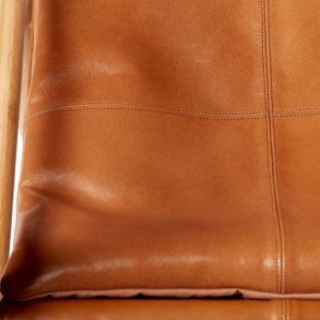 Noble lder siddepude, cognac