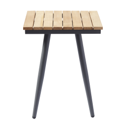 Side-/sofabord i kombination af aluminum og teak tr. Model Rio