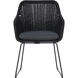 Mikkeline Haves�t - Stilrent havem�bels�t med rummeligt 200 cm Durafit-havebord og 6 havestole med all-weather hynder