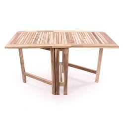 Altanst med klapper teak st + 4 stole