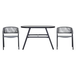 Temr altanst - St  1 bord og 2 stole!. Stole kan g helt ind under bordet s de intet fylder. 