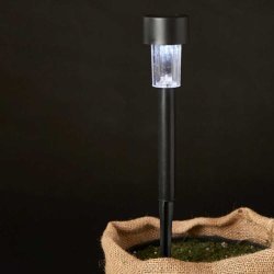 Solcelle lampe 31,5 cm - st med 4 stk.