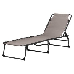 Let foldbar solseng med 4 forskellige rygpositioner - Model Rosa. Findes i sort, valn�d og sand