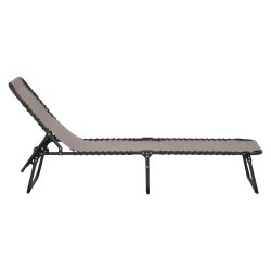 Let foldbar solseng med 4 forskellige rygpositioner - Model Rosa. Findes i sort, valn�d og sand