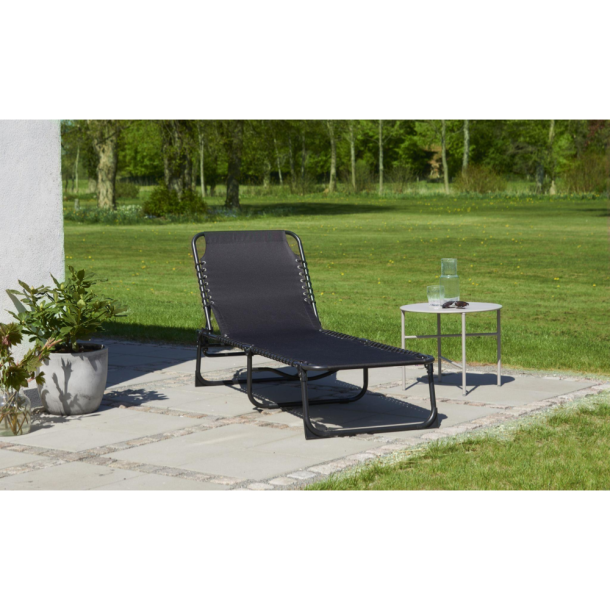 Let foldbar UV-beskyttet "camping" solseng i polyester og galvaniseret metal - model: Rose