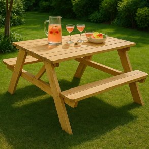 Klassisk Bord-/bnkest til brn - 4 siddepladser - FSC mrket