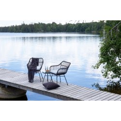 Vedligeholdelsesfrit cafest med bord og 2 stole inkl. all weather hynder - Vlg farve