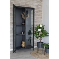 Brisbane vitrinskp med avlnga glasdrrar