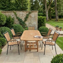 Boston / eva familjeset med utdragbart bord f�r 4-8 personer - v�lj f�rg p� stolarna