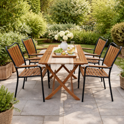 Eva / Boston terrassset 4 personer - v�lj f�rg p� stolen