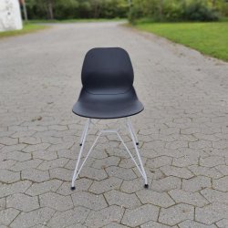 Paloma vedligeholdelsesfri spisestol - Hvid/sort kombi 