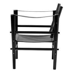 Noble safaristol - kta svart lder