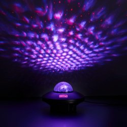 Stjerne lampe/Galaxylamp med 5 farve funktioner inkl. fjernbetjening - Perfekt til brnevrelset!