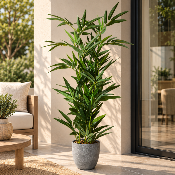 Bambusplante - Plast - GR�NT TOUCH TIL DIT HJEM!! - V�lg St�rrelse