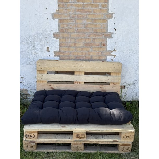  120x 80- Komfortabel pallesofa sdehynde - Passer til standard europaller - Vlg farve! Sort