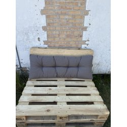 Komfortabel ryghynde til helpaller 120 cm lang - vlg farve!