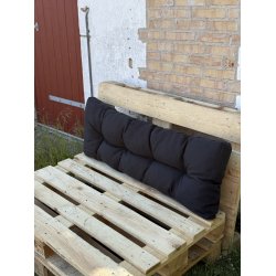 Komfortabel ryghynde til helpaller 120 cm lang - vlg farve!