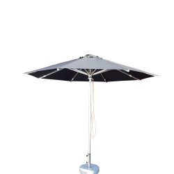 "Sunbrella" parasol med brste alu - : 3m - Vandtt + Dug har UV50+ solbeskyttelse. Model: Toulouse