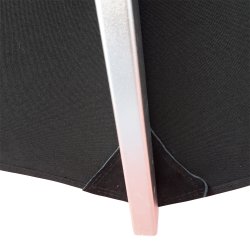 "Sunbrella" parasol med brste alu - : 3m - Vandtt + Dug har UV50+ solbeskyttelse. Model: Toulouse