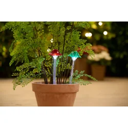 OUTFIT Svamp solcellelampe til Have � �8,8 x H33 cm
