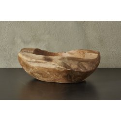 Bordskl Teakrod ca. ml.: Hjde 8cm. Diameter  30 cm. Dekorativ som frugtskl 