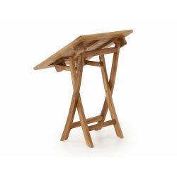 Foldbart cafest i silverteak (2pers) 70x70cm model: Mondena/Bounty