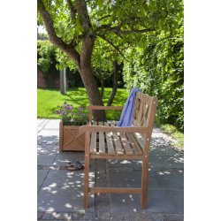 Trdgrdsbnk i kvalitet Guldteak fr 3 personer - Modell: Rosenborg