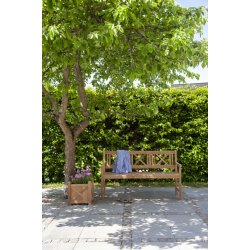 Trdgrdsbnk i kvalitet Guldteak fr 3 personer - Modell: Rosenborg