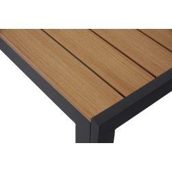 Horizon Havebords�t m. 6 Stole sort - Elegant og Vedligeholdelsesfrit Havem�bels�t