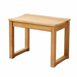 Vega skammel i teaktr L55 X D40 X H43 cm