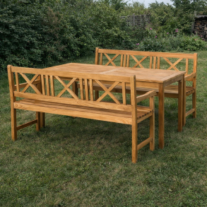 Havem�bels�t i goldteak til 4-6 personer - Model: Kronborg