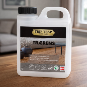 Effektiv tr�rens fra Trip Trap 1 L - Indend�rs tr�overflader!
